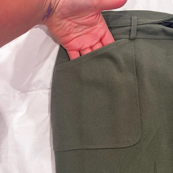 New York Clothing Co green skirt sz L - Picture 5 of 8